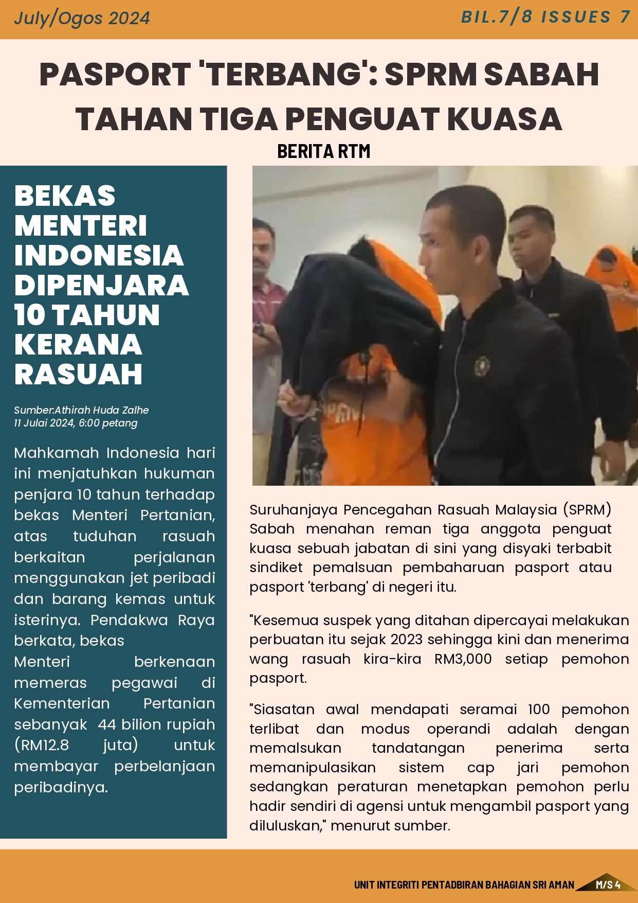 Passport Terbang : SPRM Sabah Tahan Tiga Penguatkuasa